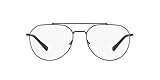 A|X Armani Exchange Men's AX1029 Metal Aviator Prescription Eyeglass Frames, Matte Black/Demo Lens,  | Amazon (US)