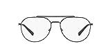 A|X Armani Exchange Men's AX1029 Metal Aviator Prescription Eyeglass Frames, Matte Black/Demo Lens,  | Amazon (US)