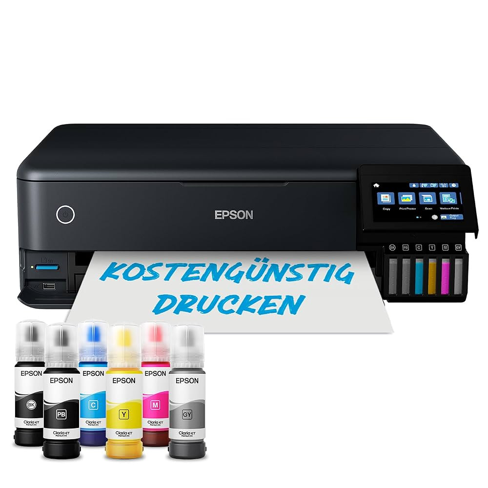 Epson EcoTank ET-8550 Fotodrucker für kreative Enthusiasten, ultrakomfortables A3+-Format, 6-Far... | Amazon (DE)