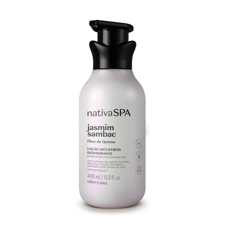 Loção Hidratante Desodorante Corporal Anti-stress Nativa SPA Jasmim Sambac 400ml | oBoticario (BR)