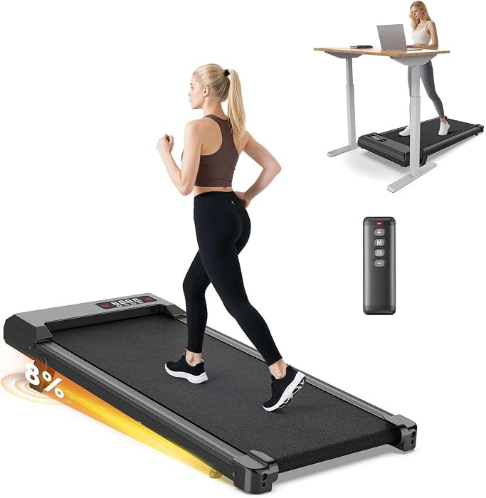 Walking Pad Treadmill with Handle Bar,Walking Pad with Incline 8%,2.5HP Quiet Under Desk 320 lbs ... | Amazon (US)