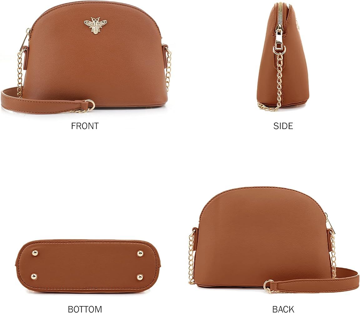 EMPERIA Alia/Alice Small Cute Faux Leather Dome Series Crossbody Bags Shoulder Bag Purse Handbags fo | Amazon (US)