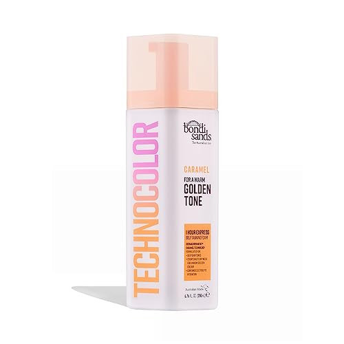 Bondi Sands Technocolor Caramel 1 Hour Express Self Tanning Foam|Best for Deep Skin Tones Looking to Achieve a Warm, Golden Toned Glow|6.76 fl. oz. | Amazon (US)