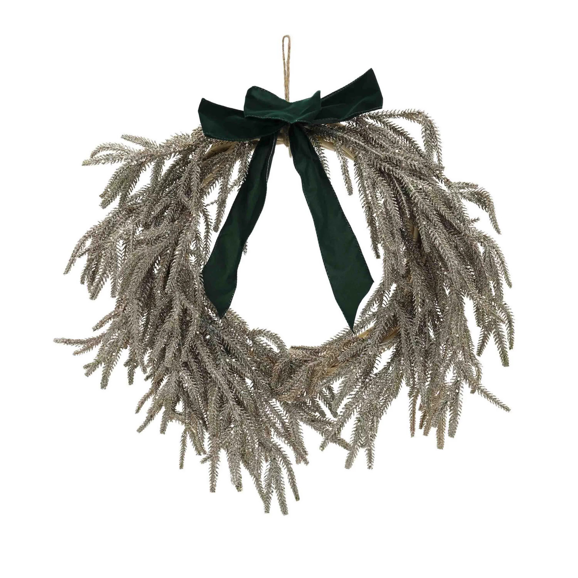 St. Nicholas Square® Metallic Pine Artificial Wreath with Velvet Bow | Kohl's