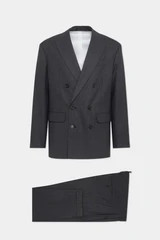 Dsquared2 Double-Breasted Wool Suit — Charcoal Grey | Italist Inc.