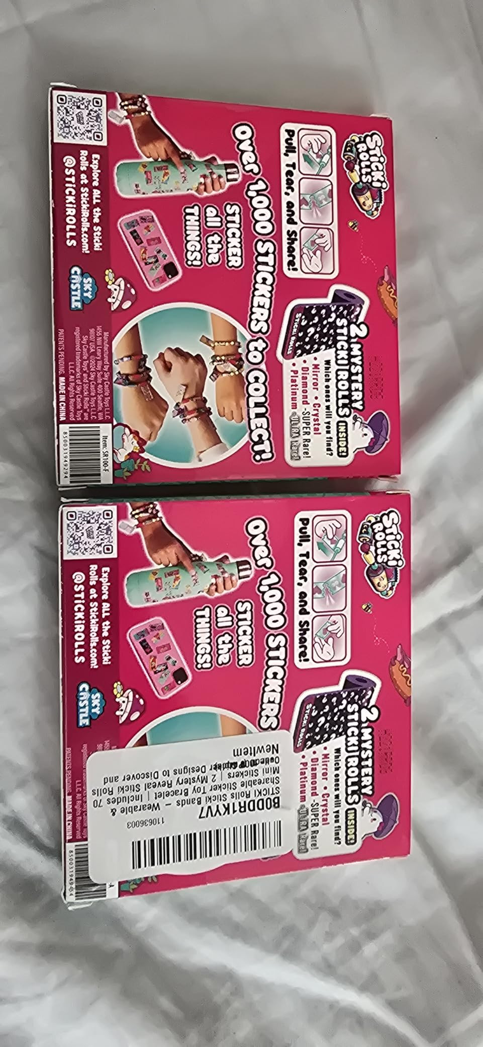 STICKI Rolls Sticki Bands - The Original Wearable Shareable Sticker Bracelet | Includes 70 Mini S... | Amazon (US)