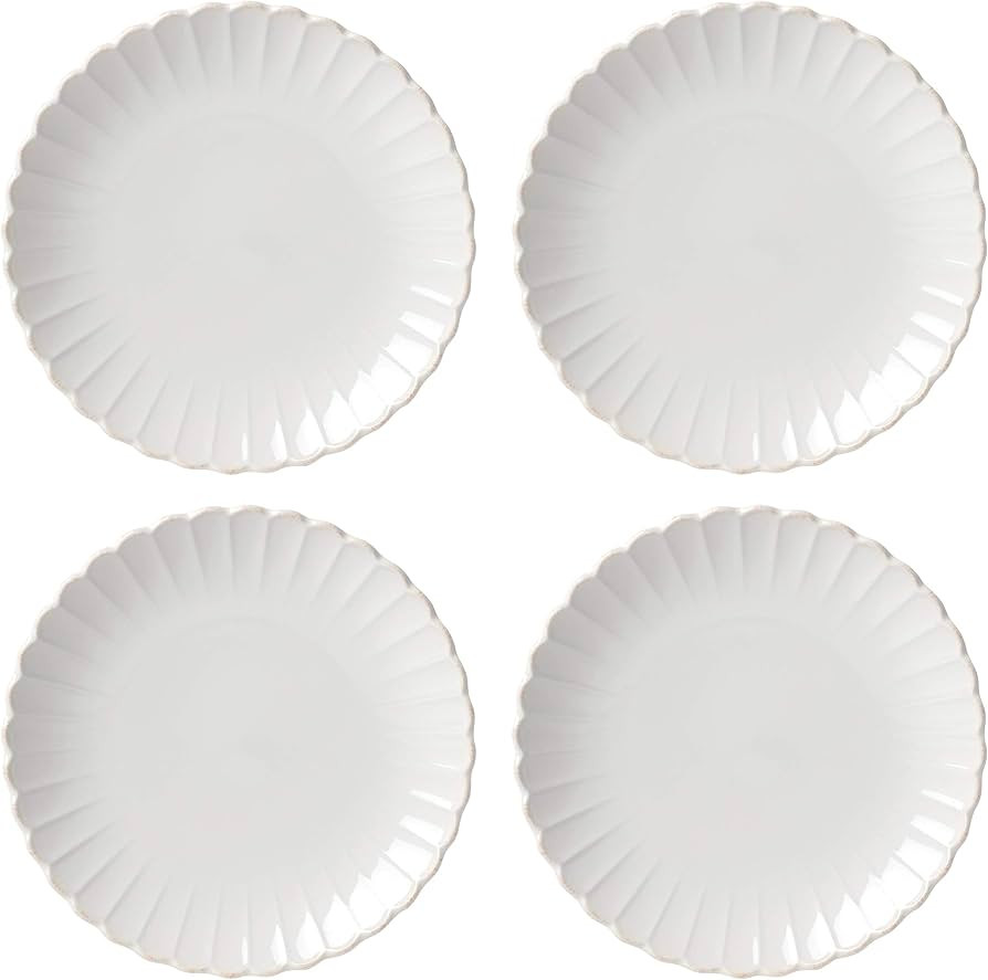 Lenox French Perle Scallop 4-Piece Dinner Plate Set, 7.40 LB | Amazon (US)