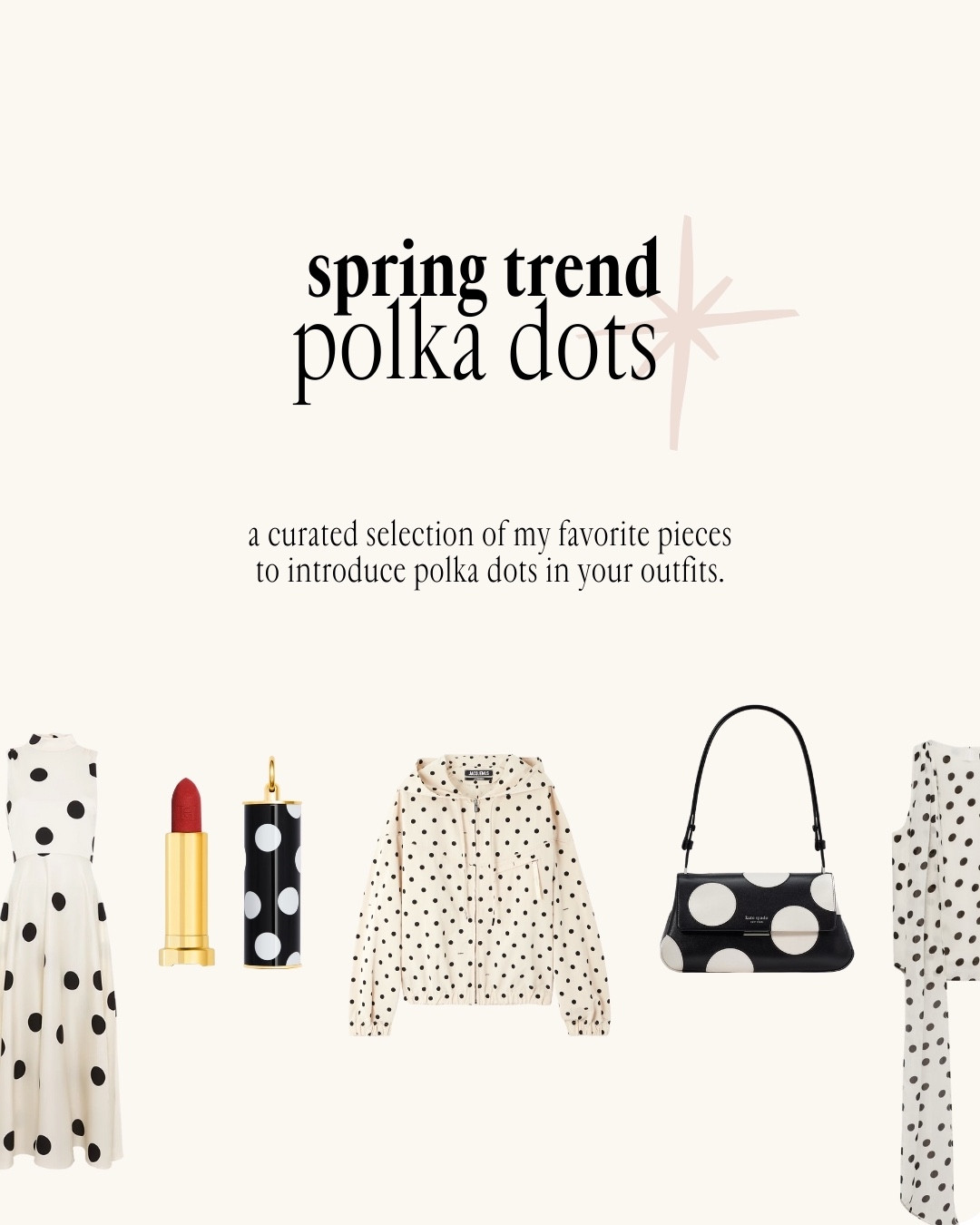 Polka dots are back (did they ever leave?)
This Spring 2025, they're bolder, brighter, and totally unstoppable. From oversized to microdots — they’re everywhere.

Which style are you loving the most?

#LTKStyleTip #LTKSeasonal