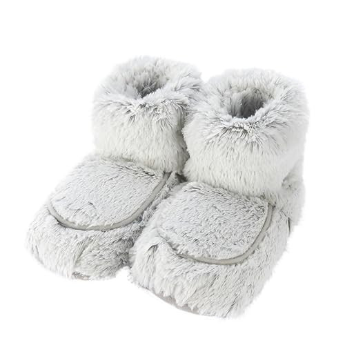 Warmies Grey Bootie Slipper, One Size | Amazon (US)