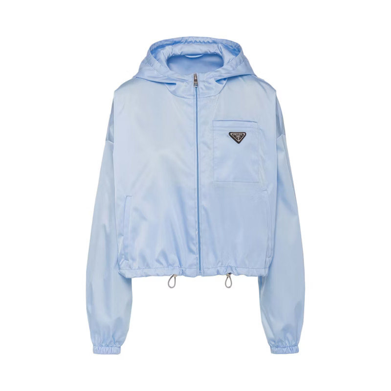 Prada Re-Nylon Cropped Jacket Celeste Blue | StockX
