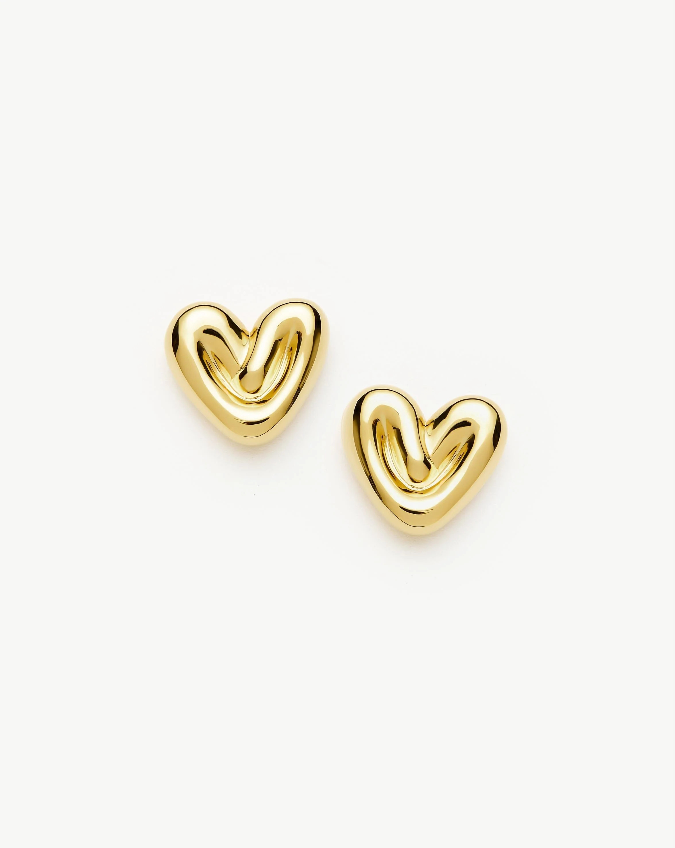 Puffy Heart Stud Earrings | Missoma UK | Missoma UK