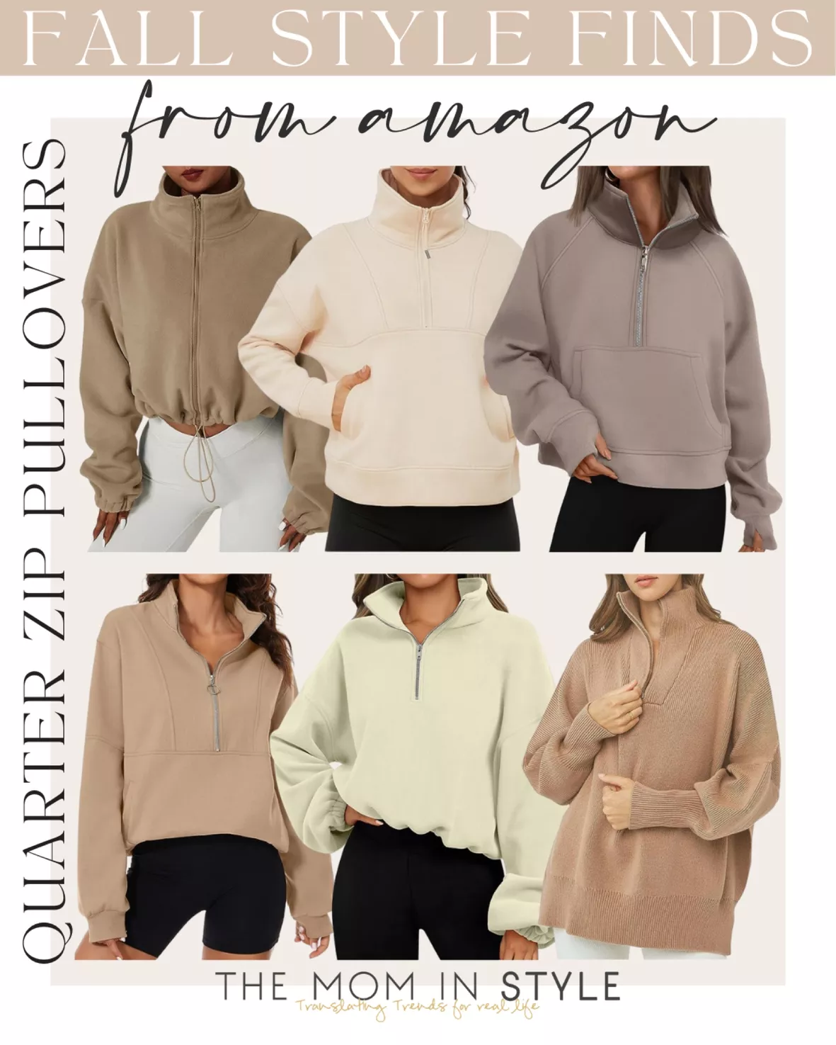 Women's Quarter Zip Sweatshirt - A … curated on LTK