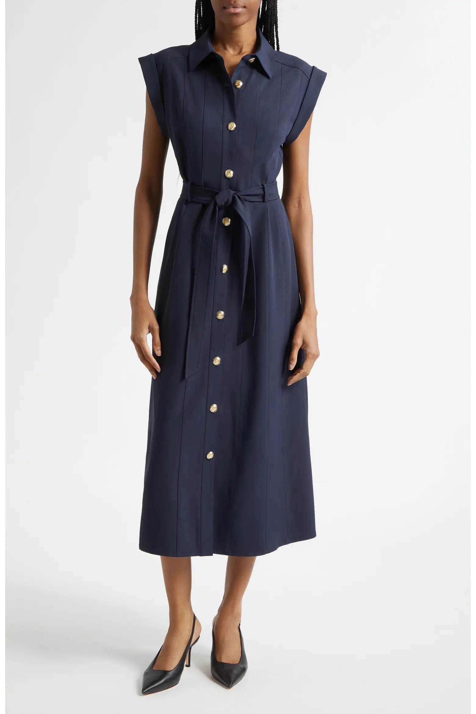 Milo Stretch Midi Shirtdress (Women) | Nordstrom | Nordstrom