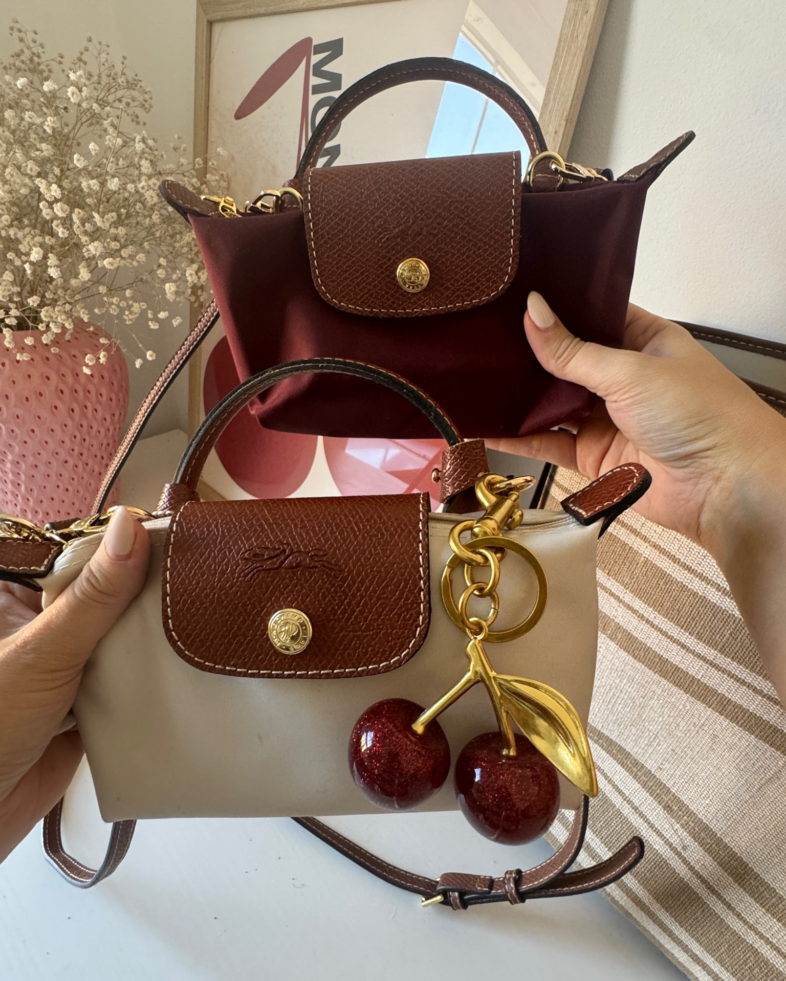 Longchamp mini le pliage pouch with handle styling and accessories (strap sold seperately)

#LTKeurope #LTKbag #LTKuk