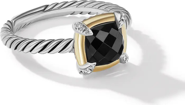 Petite Chatelaine® Ring with Semiprecious Stone and Diamonds | Nordstrom