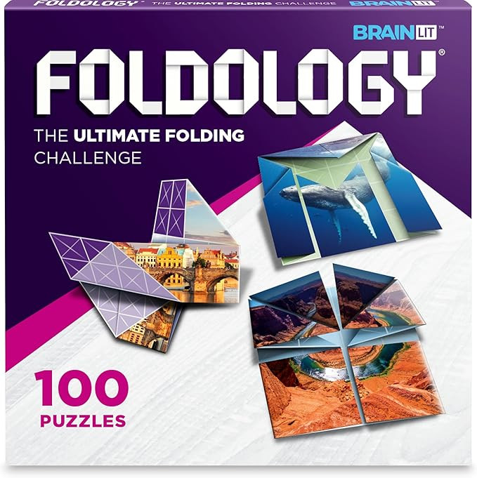FOLDOLOGY - The Origami Puzzle Game! Brain Teasers for Tweens, Teens & Adults | Travel Game, Hand... | Amazon (US)