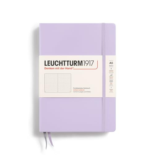 LEUCHTTURM1917 - Notebook Hardcover Medium A5-251 Numbered Pages for Writing and Journaling (Lilac, Dotted) | Amazon (US)