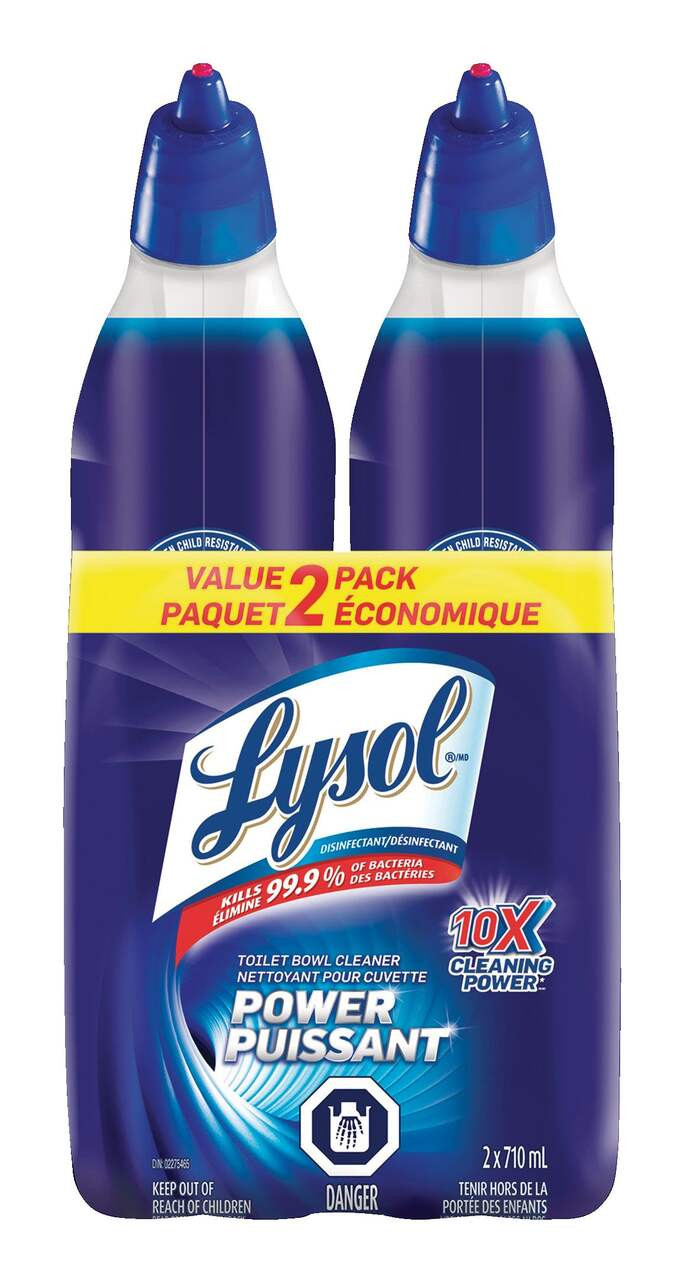 Lysol Power Disinfectant Toilet Bowl Cleaner, 2 x 710-mL | Canadian Tire