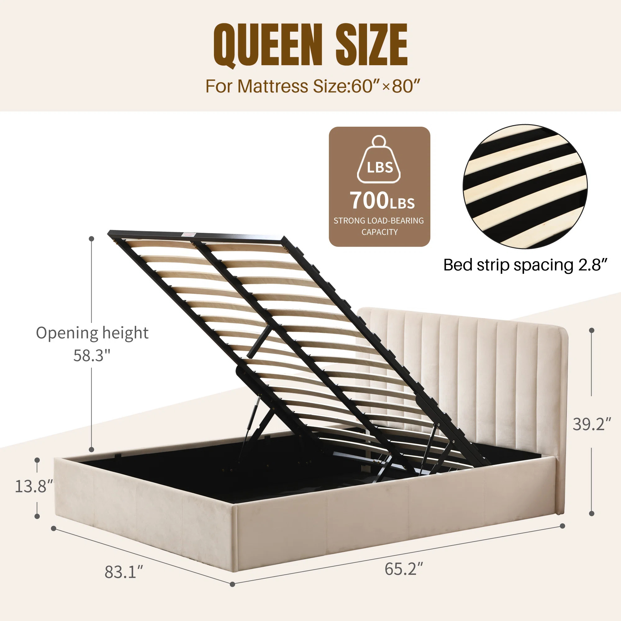 Latitude Run® Hydraulic Lift Up Storage Upholstered Platform Bed & Reviews | Wayfair | Wayfair North America