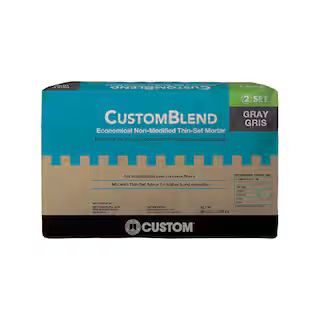 Custom Building Products CustomBlend 50 lb. Gray Economical Non-Modified Thinset Mortar CBTSG50 -... | The Home Depot