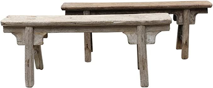 Lily’s Living Vintage Noodle Front Panel, Weathered Natural Wood Finish (Size & Color Vary) Ind... | Amazon (US)