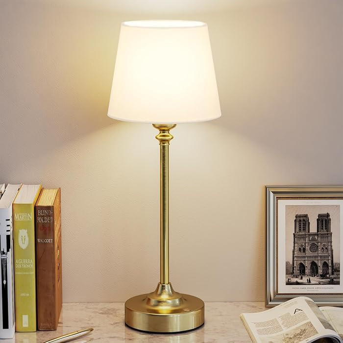 Rechargeable Cordless Table Lamp: 3000k Stepless Dimming, 1 Pack Brass 4000mAh Battery Operated W... | Amazon (CA)
