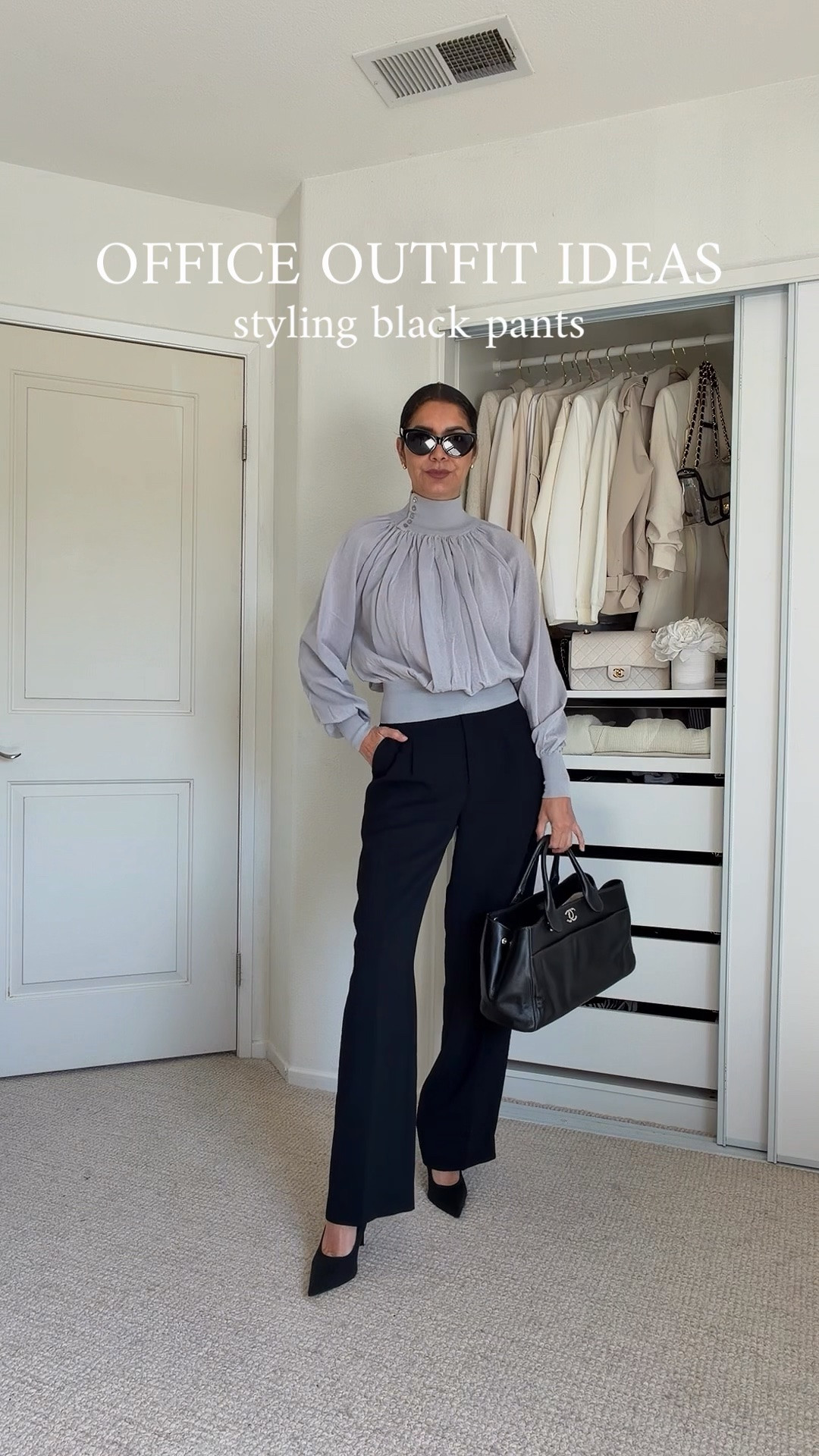 3 OFFICE OUTFIT IDEAS 🖤 Styling black pants

A great pair of black trousers is a workwear essential. I styled these Aritzia black pants 3 different ways for the office, creating polished, professional looks that are easy to recreate and still feel modern.

I’m wearing the Aritzia pants in size 4 Regular, and all the Zara tops are size S. Love how one classic pair of black pants can create so many different workwear looks.

➫ MY BODY MEASUREMENTS FOR YOUR REFERENCE
Bra: 32C (81 cm) | Waist: 26” (66 cm) | Hips: 38” (96.5 cm) | Height: 5’7” (170 cm)

office outfit ideas | black pants work outfits | Aritzia black pants | black trousers outfit | workwear outfits for women | business casual outfits | professional office outfits | Zara workwear | classy work outfits | office capsule wardrobe | fall workwear | fashion over 40 | fashion over 50

#WorkwearOutfits #OfficeStyle #BusinessCasual #LTKStyle

#LTKSeasonal #LTKOver40 #LTKootd