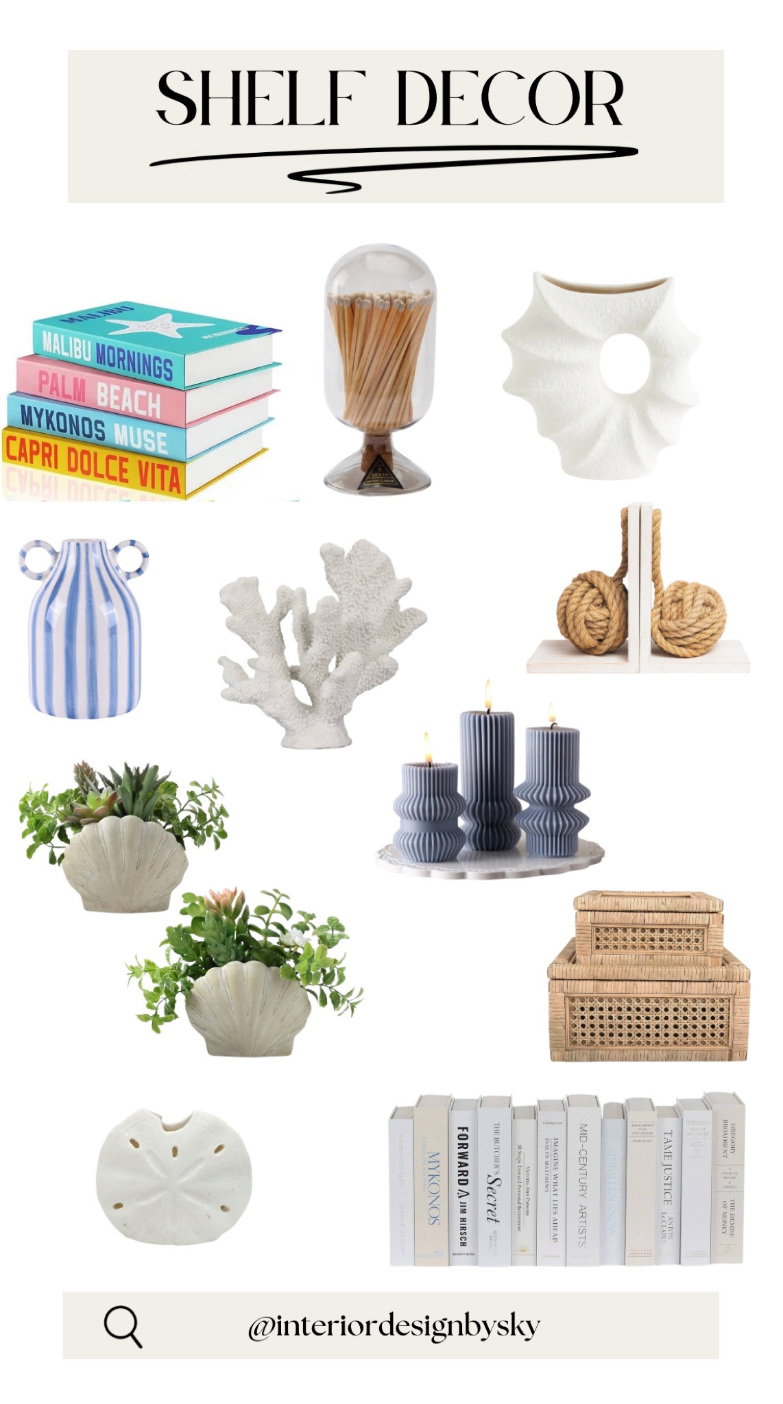 Coastal shelf decor finds under $100!

#LTKHome #LTKSaleAlert #LTKStyleTip
