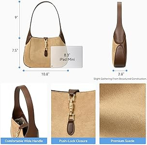 BOSTANTEN Shoulder Bag for Women Designer Lightweight Leather Purses | Amazon (US)