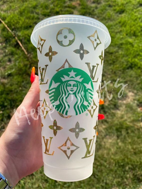 Gold Louis Reusable Starbucks Cup | Etsy (US)