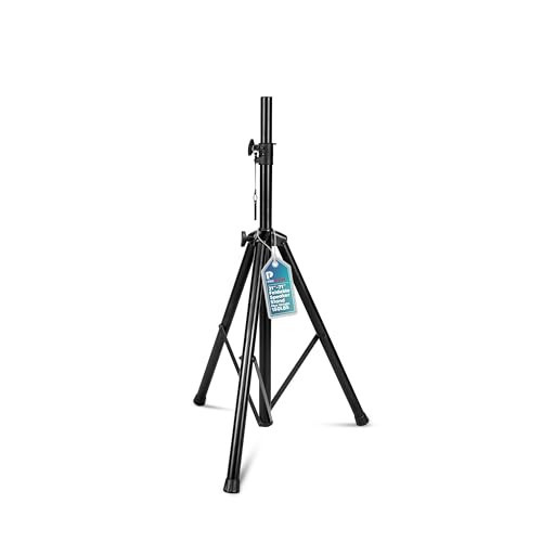 ProMaster Tripod Speaker Stand - Universal and Telescopic Adjustable, Non-Slip Fleet, On-Stage and Studio-Quality Tripod Speaker Stand Mount Holder with Safety Locks - Black | Amazon (US)