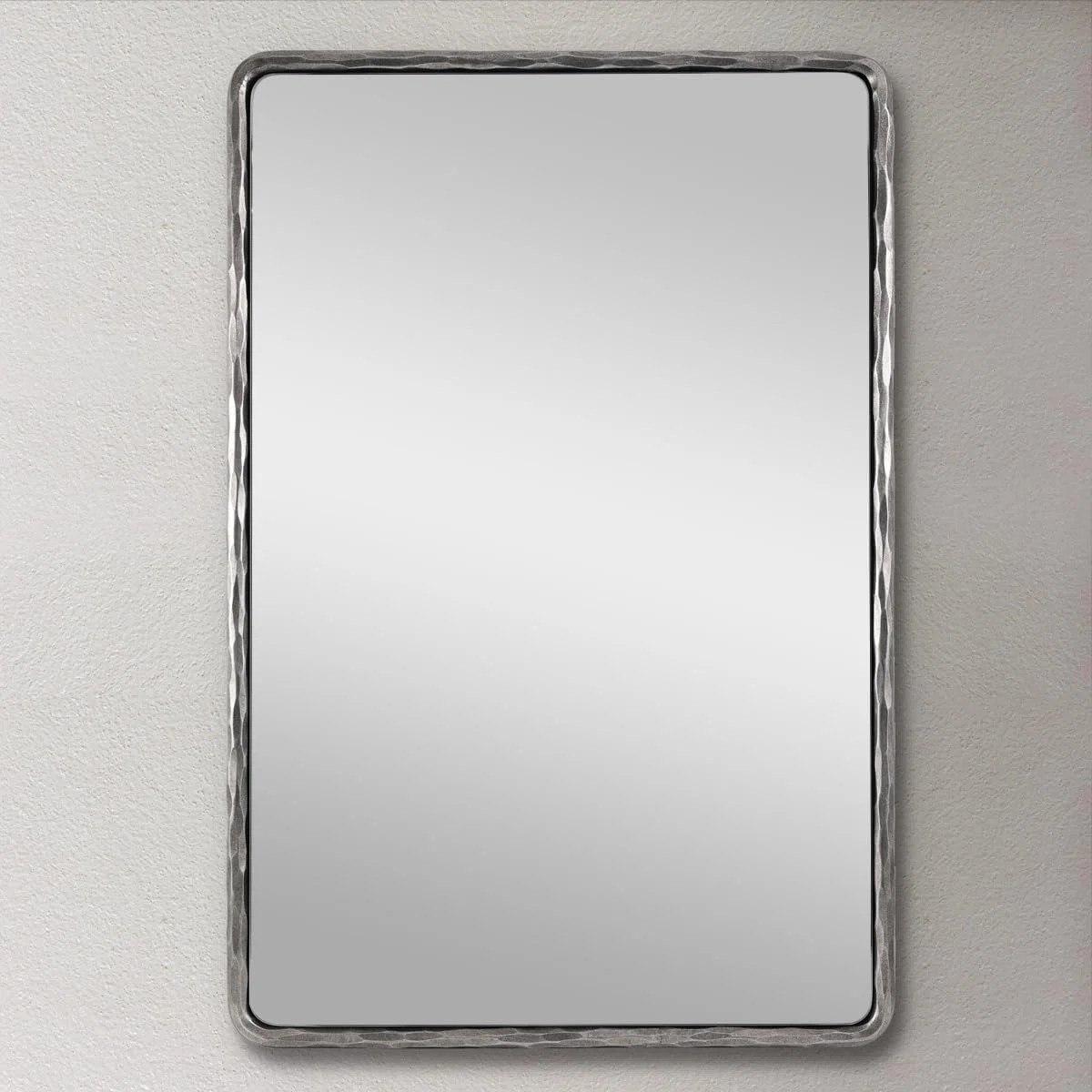 Brunilde Antique Forged Iron Rectangle Wall Mirrors Wrought Iron Mirror Hand Hammer Frame | Wayfair North America