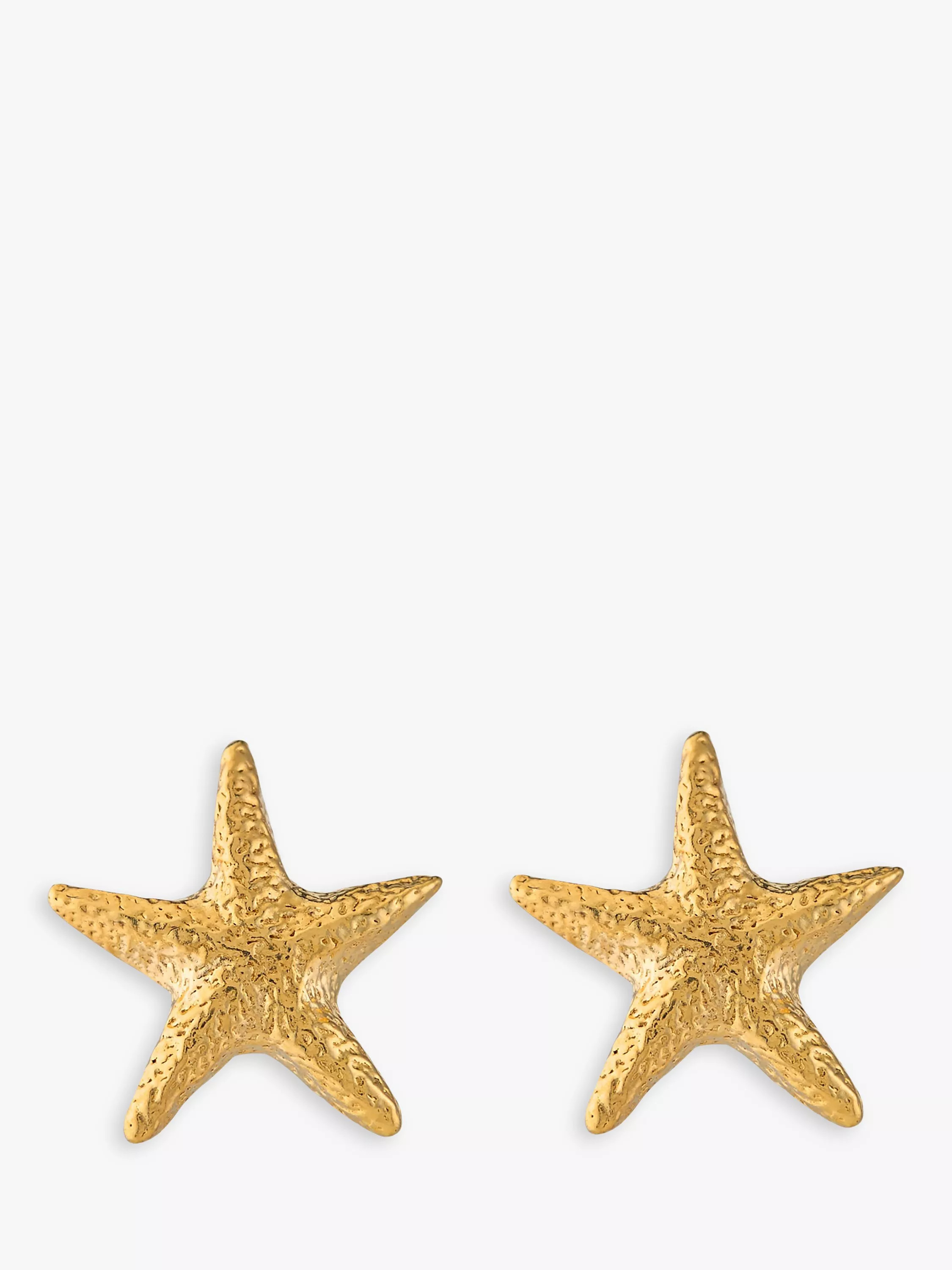 Alex Monroe Starfish Stud Earrings, Gold | John Lewis (UK)