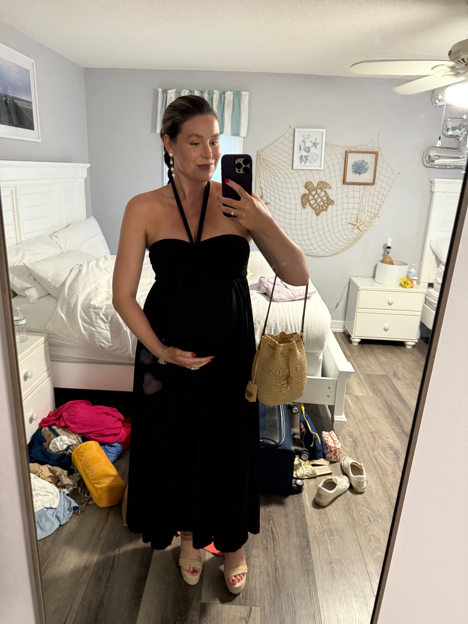 Maternity beach outfit 👙⛱️🌊☀️🐚