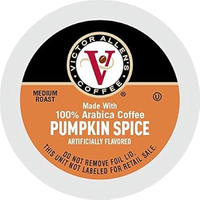 Victor Allen's Coffee K Cups, Pumpkin Spice Single Serve Medium Roast Coffee, 80 Count, Keurig 2.... | Amazon (US)