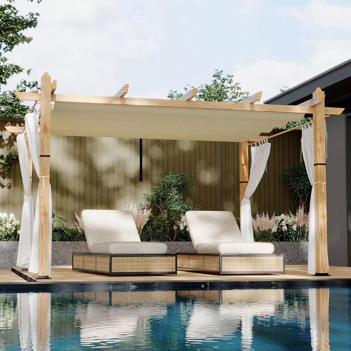 GustoWave 10x13 FT Outdoor Pergola Gazebo for Patio, Backyard, Garden, White | Target