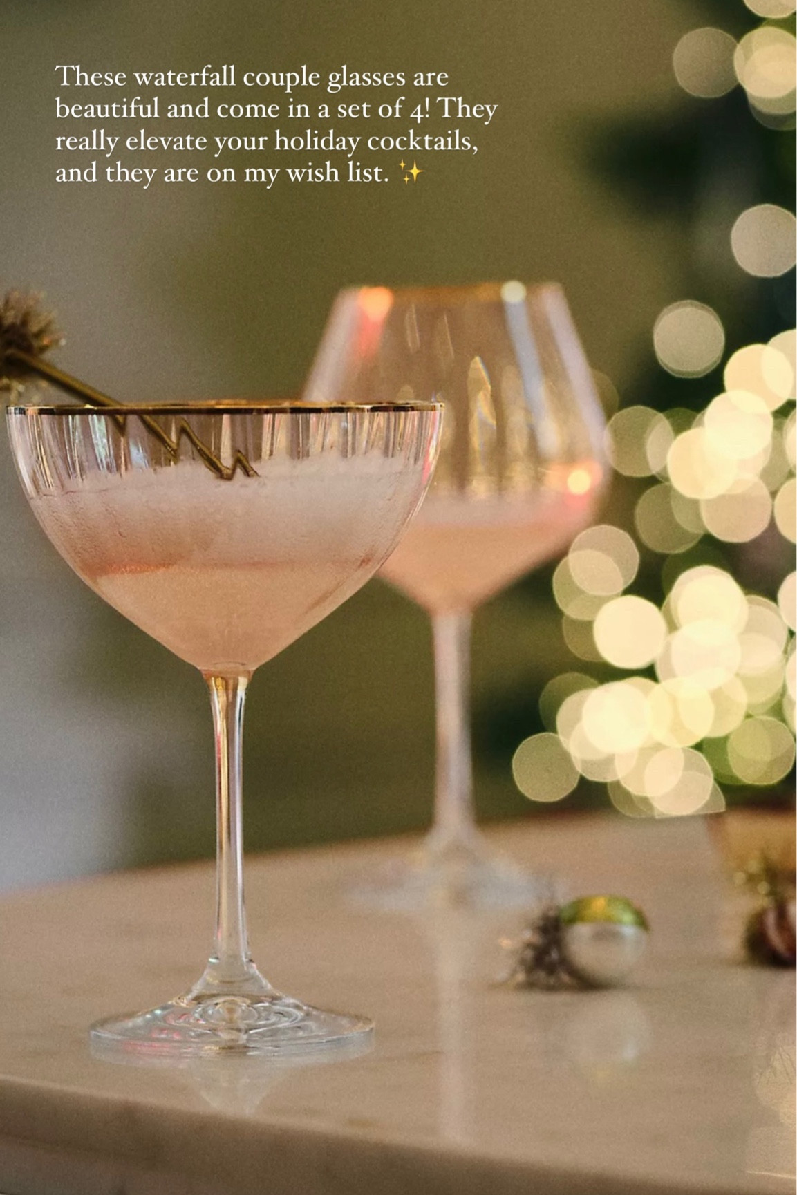 Anthropologie Cyber Monday Sale, Anthro Sale, up to 50% off ends today! Anthro mirror included too! Laidback Luxe Holiday Gift Guide ✨ These waterfall coupe glasses are stunning for your next party, holiday glasses, linked my other favorites from the Anthropologie Cyber Sale, gifts for her, gift ideas, cozy gift, home gifts, luxe gifts, #LaidbackLuxeLife

Follow me for more fashion finds, beauty faves, lifestyle, home decor, sales and more! So glad you’re here!! XO, Karma

#LTKHoliday #LTKCyberWeek #LTKsalealert