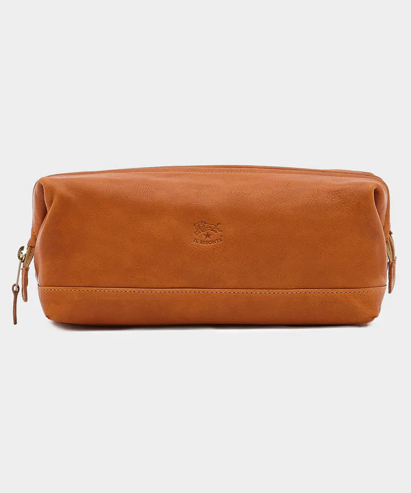 Il Bisonte Leather Dopp Kit in Natural | Todd Snyder