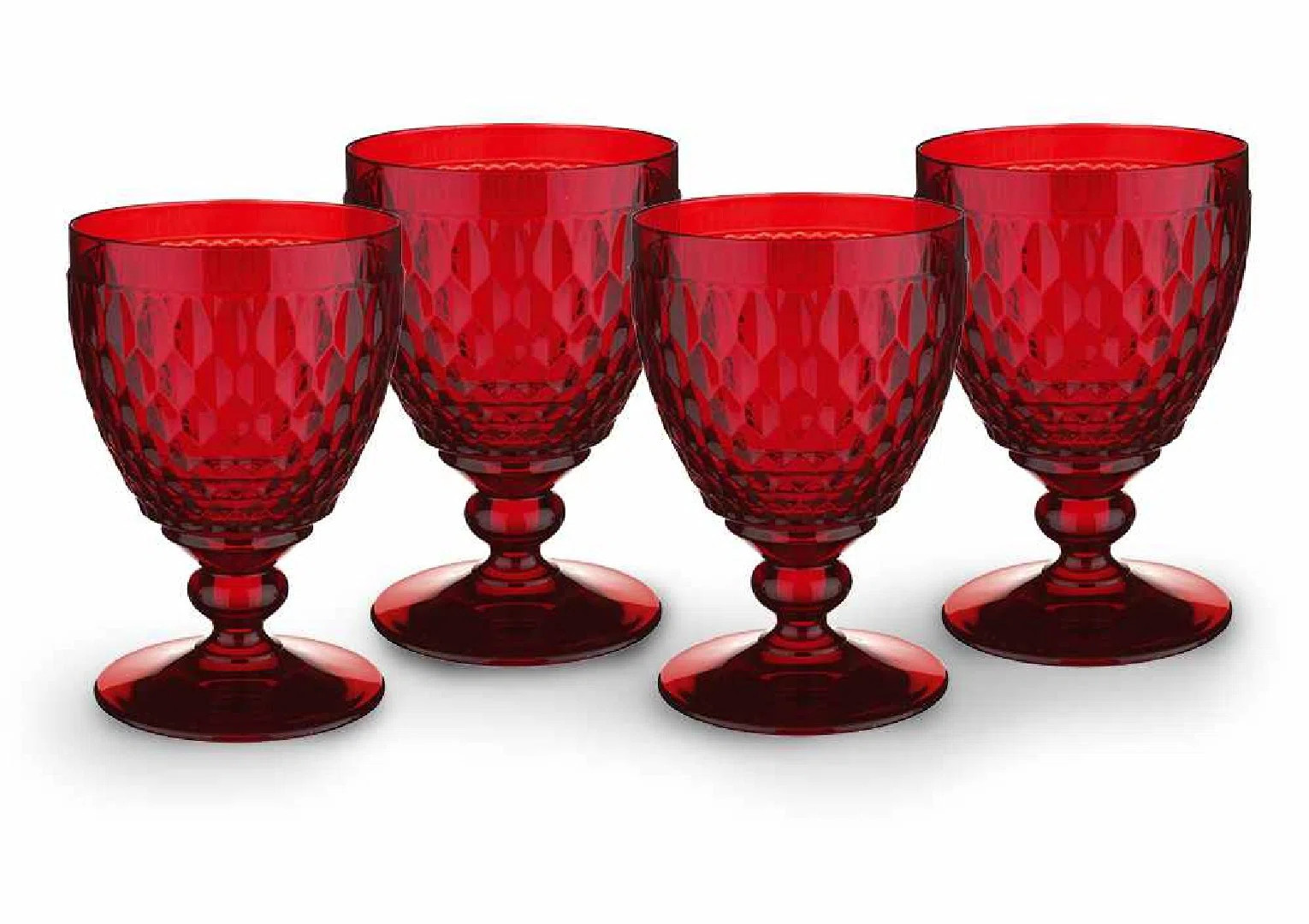 Villeroy & Boch Boston Colored Lead Free Crystal Goblet Set (Set of 4) | Wayfair North America