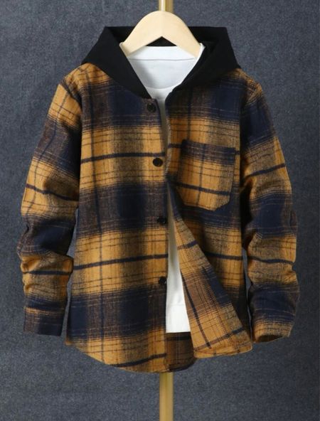 Boy’s hooded plaid jacket 

#LTKfit #LTKSeasonal #LTKkids
