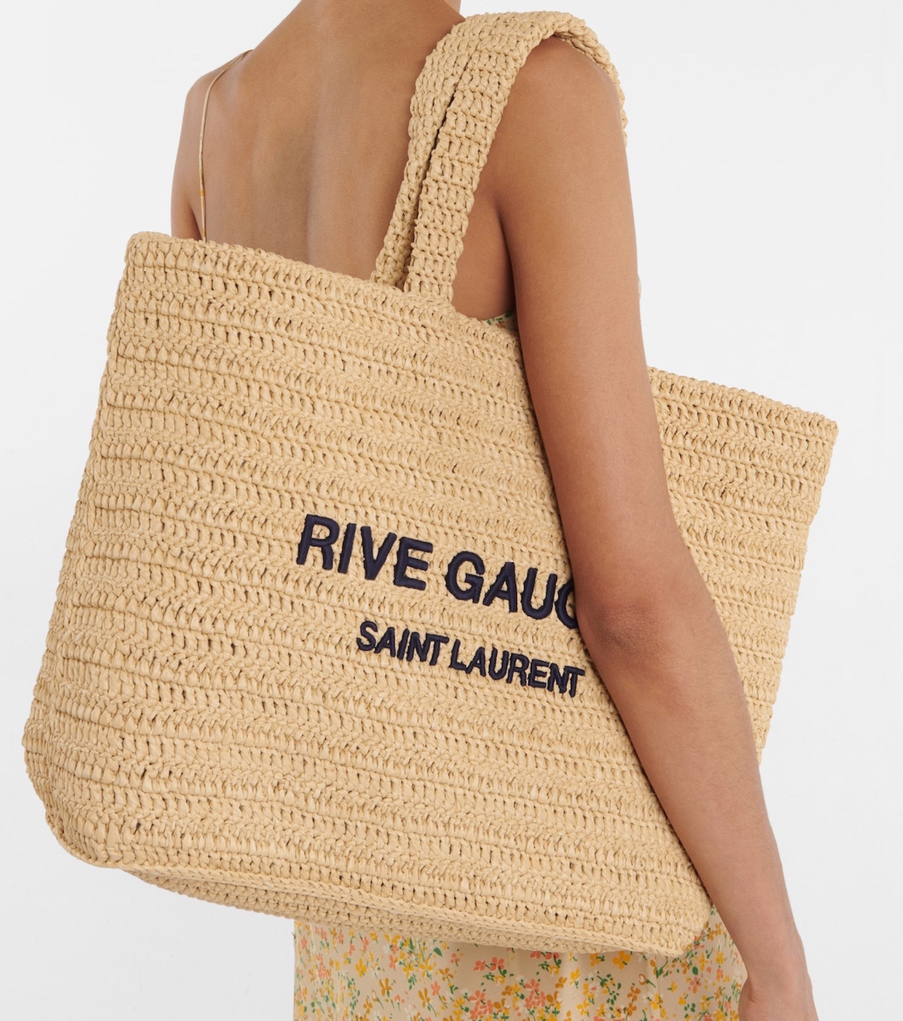 Saint laurent raffia on sale bag