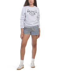 Boxer Shorts And Graphic Crew Neck Sweatshirt Set | Juniors | Marshalls | Marshalls