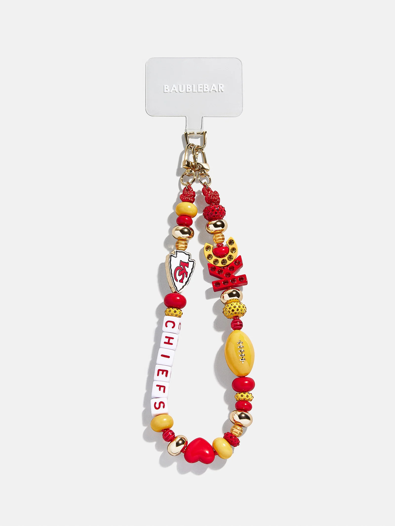 NFL Beaded Phone Charm - Kansas City Chiefs | BaubleBar