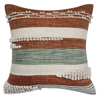 Origin 21 Petra Striped Multi Square Throw Pillow | Lowe's