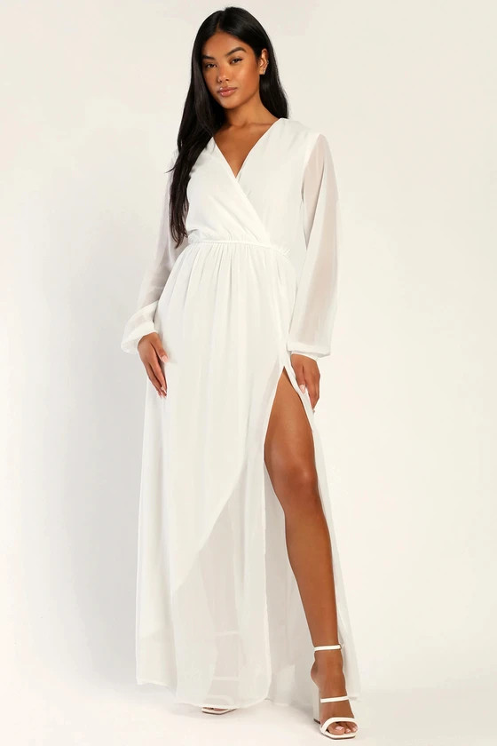 Wondrous Water Lilies White Maxi Dress | Lulus (US)