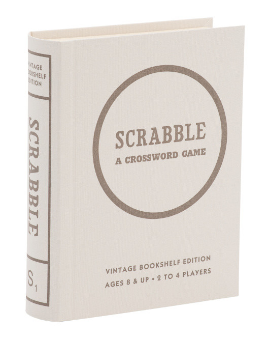 Scrabble Linen Book Box Game Set | TJ Maxx