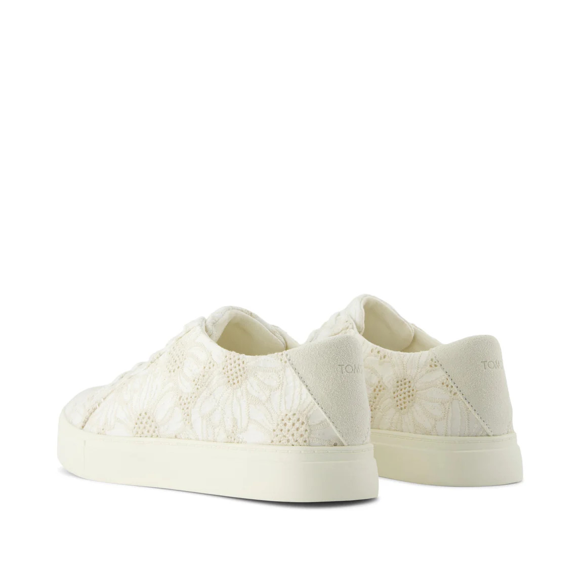 Kameron Lace-Up Sneaker White Floral Eyelet | Toms EMEA
