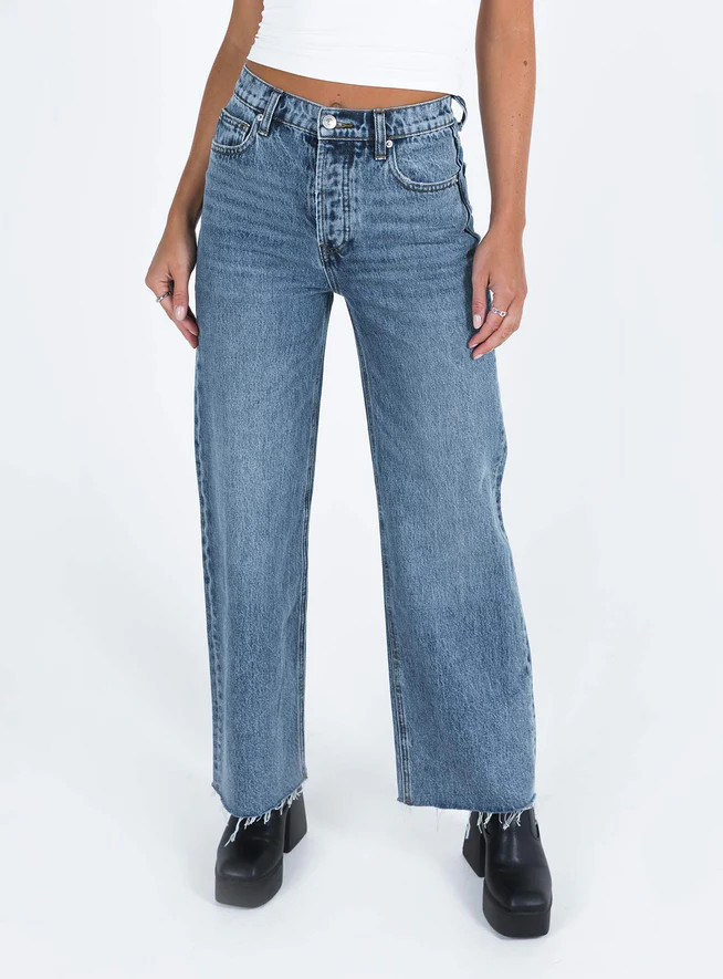 Fawcett Jeans Dark Wash Denim | Princess Polly US