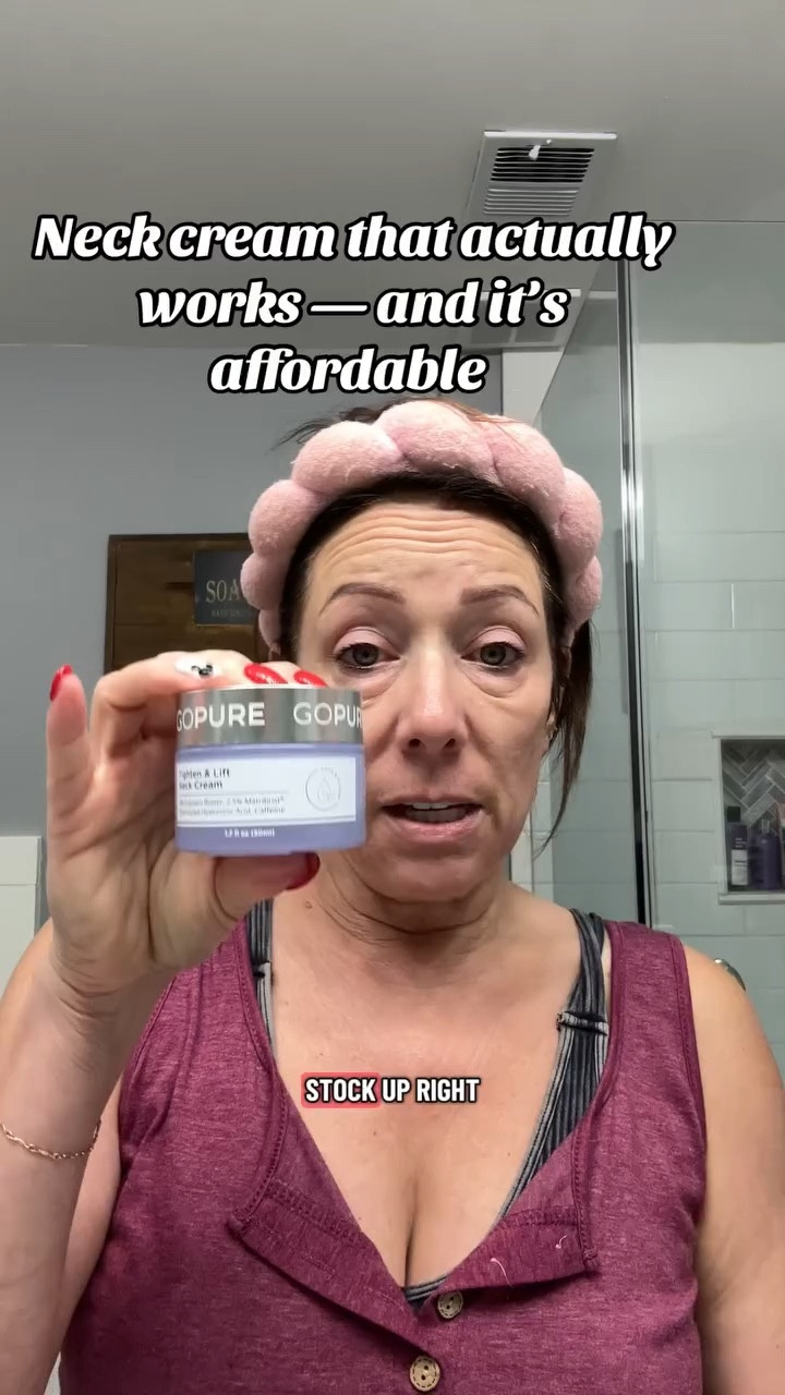 An affordable neck cream that actually works! 💆‍♀️ GoPure Tighten & Lift Neck Cream leaves my skin smooth, hydrated, and firm — all without breaking the bank 💖 #SkincareFind #AffordableBeauty Gopure