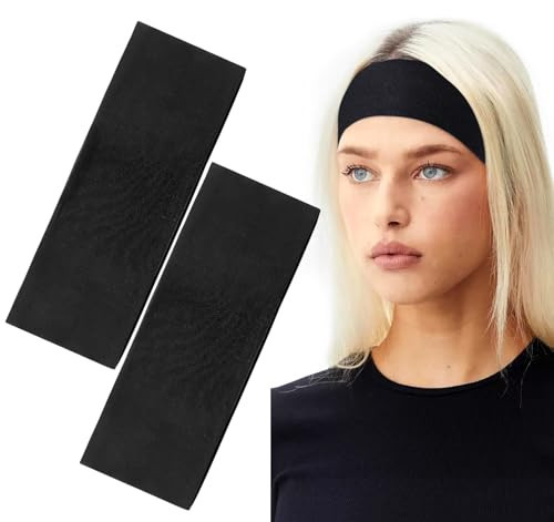 BELEVO Headbands for Women's Hair, 11cm Black Headband Unisex Hair Band Hairband Stretchy Head Bands Adult Women & Men Soft Sweat Band for Yoga, Sports, Gym, Running, Workout, Exercise, Washing Face | Amazon (UK)